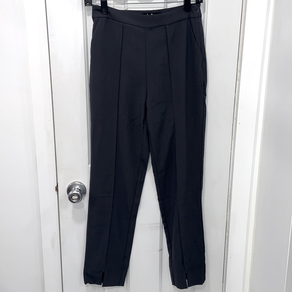 Charcoal dress pants.